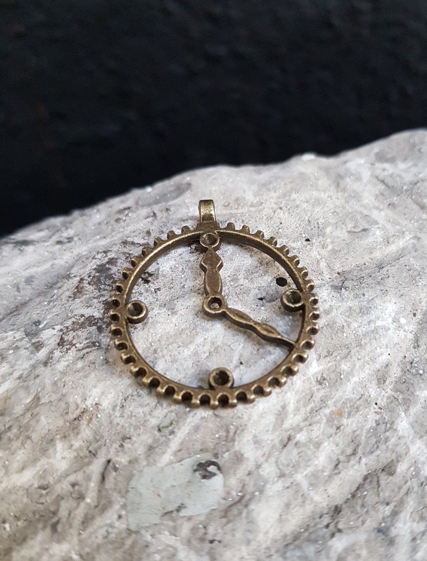 Anhänger Aufnäher Uhr Charms