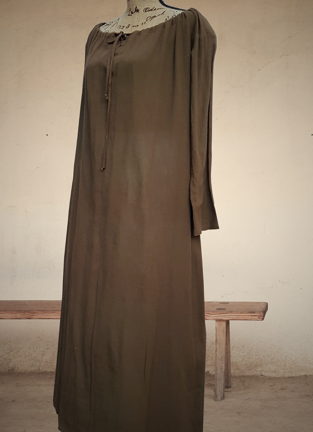 Unterkleid Bäuerin 18.Jh. braun S/M