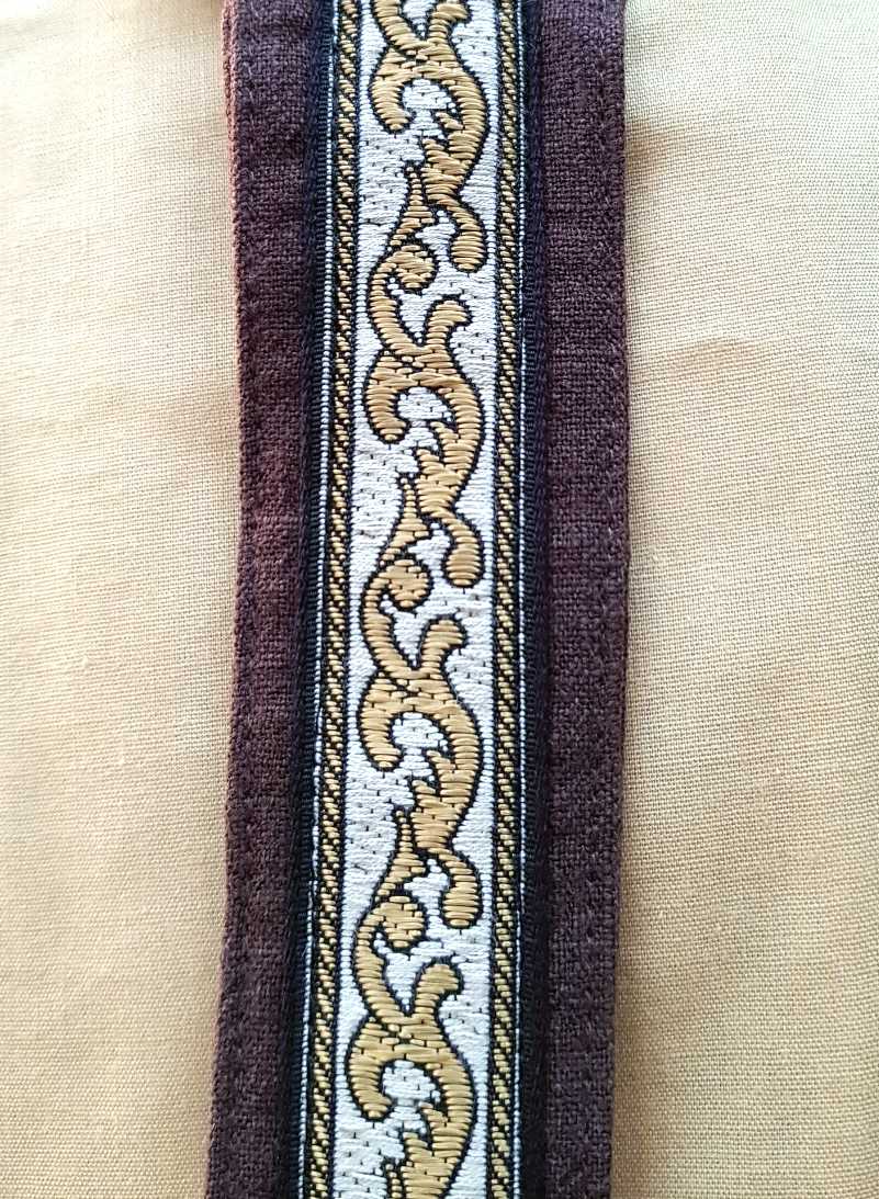 Y-Gürtel mit Borte Jacquard