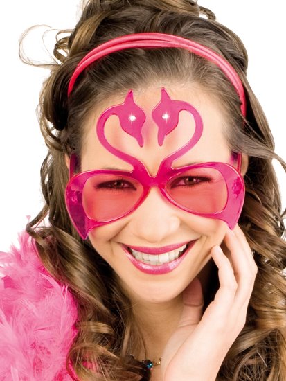 Flamingo Brille Karneval