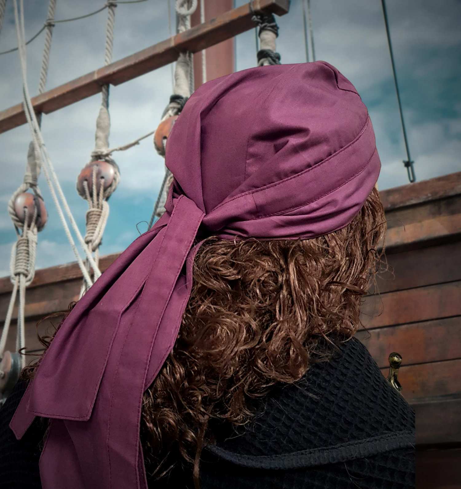 Bandana Piratentuch burgund