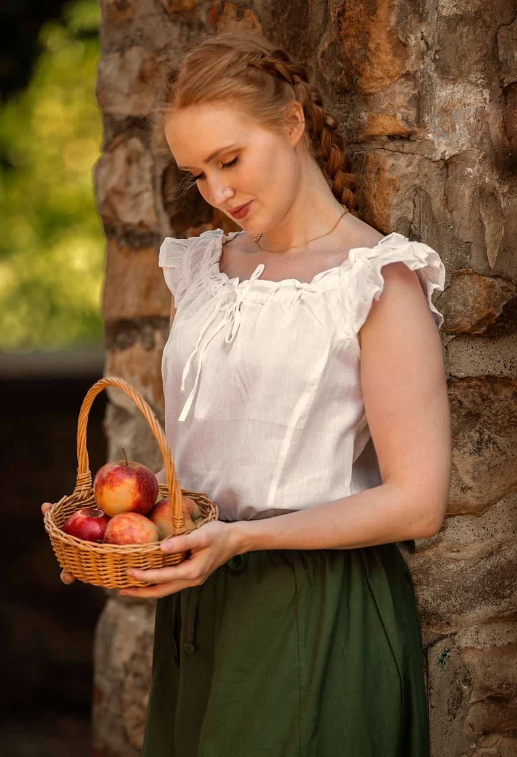 Bluse Folklore ärmellos