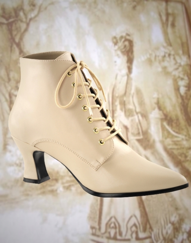 Stiefeletten Western creme