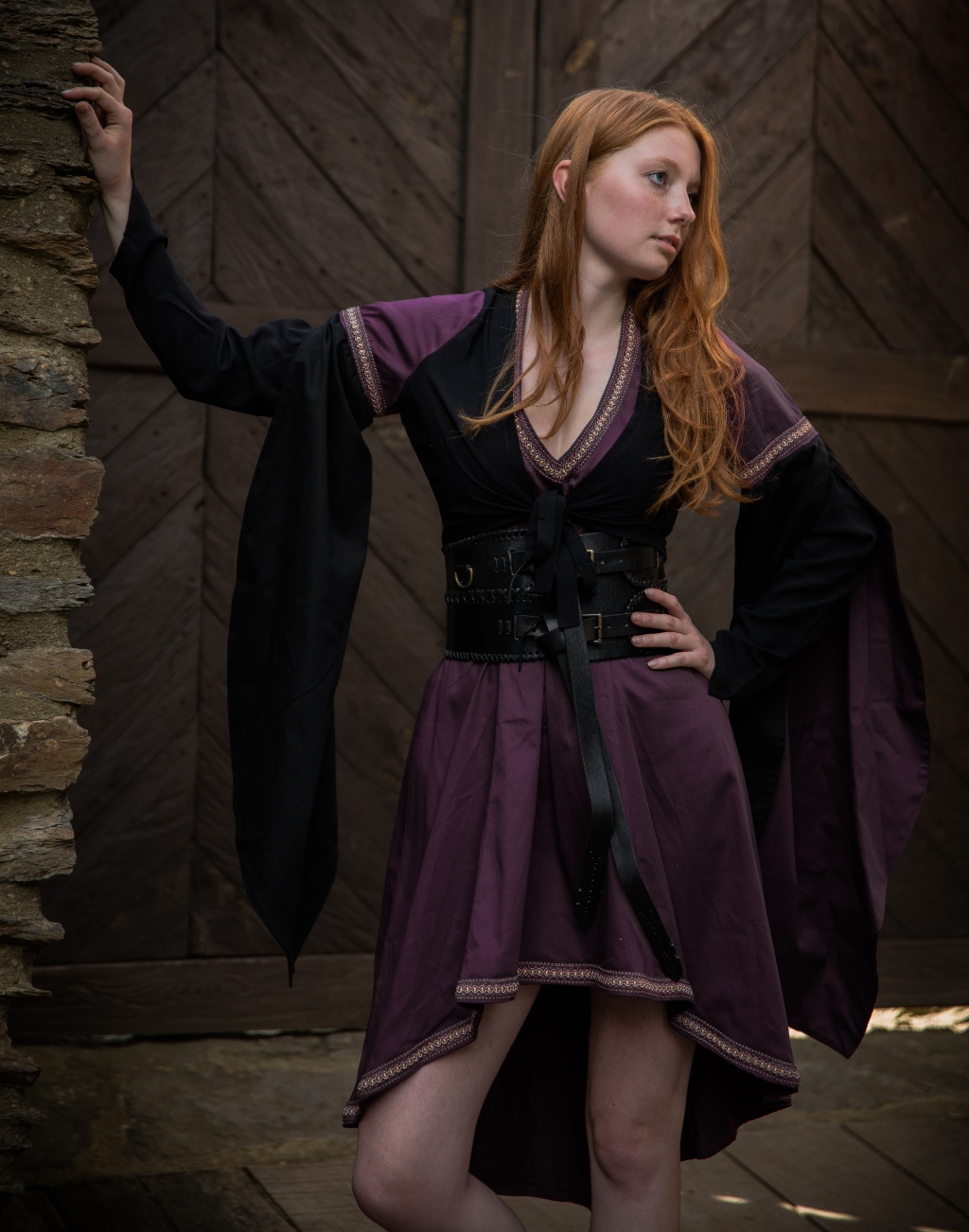 Bolero Oryssa schwarz-aubergine