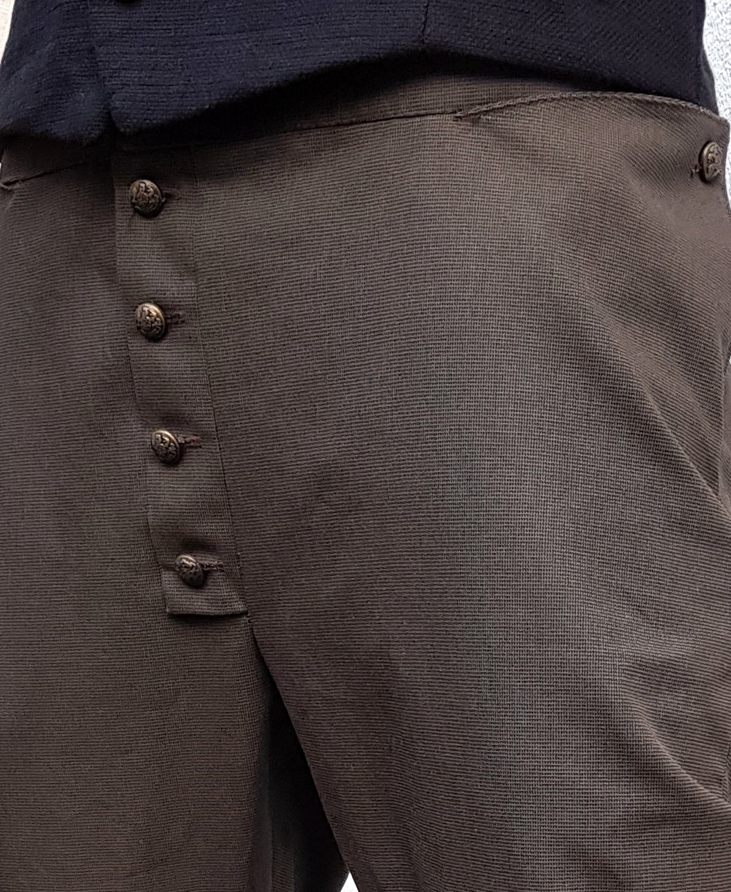 Kniebundhose Pantalon ca.1750 Braun-kariert