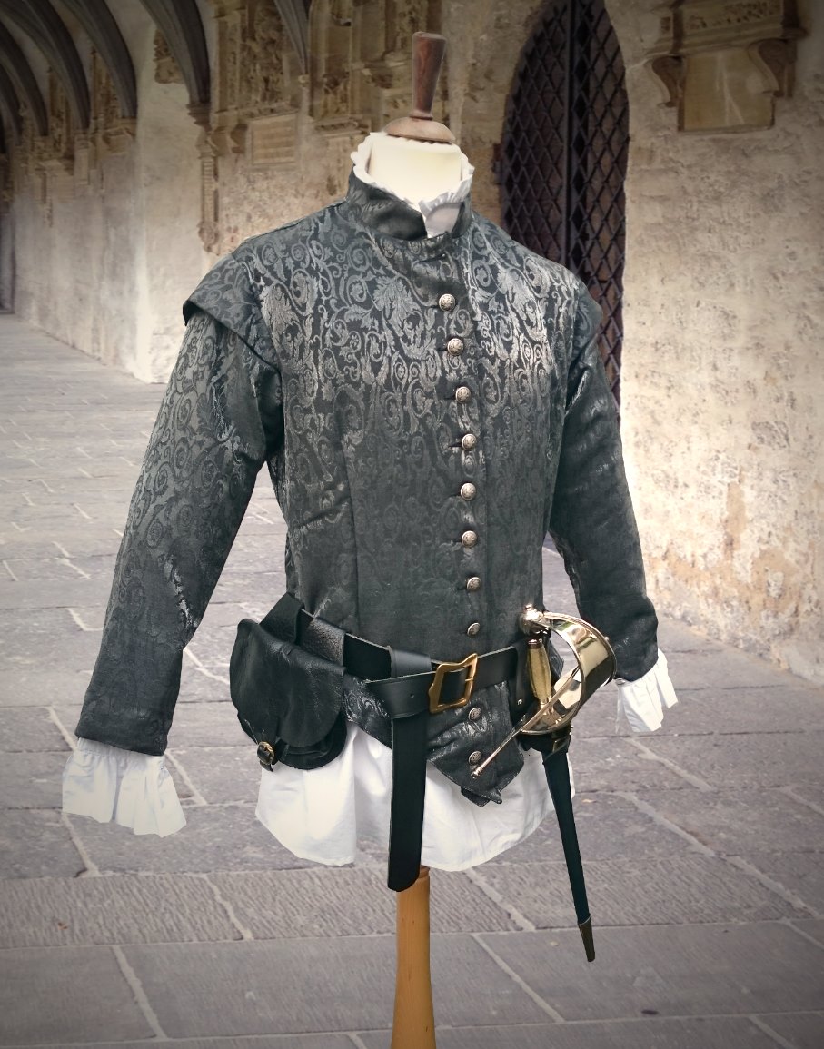 Renaissance Doublet Jacke grau