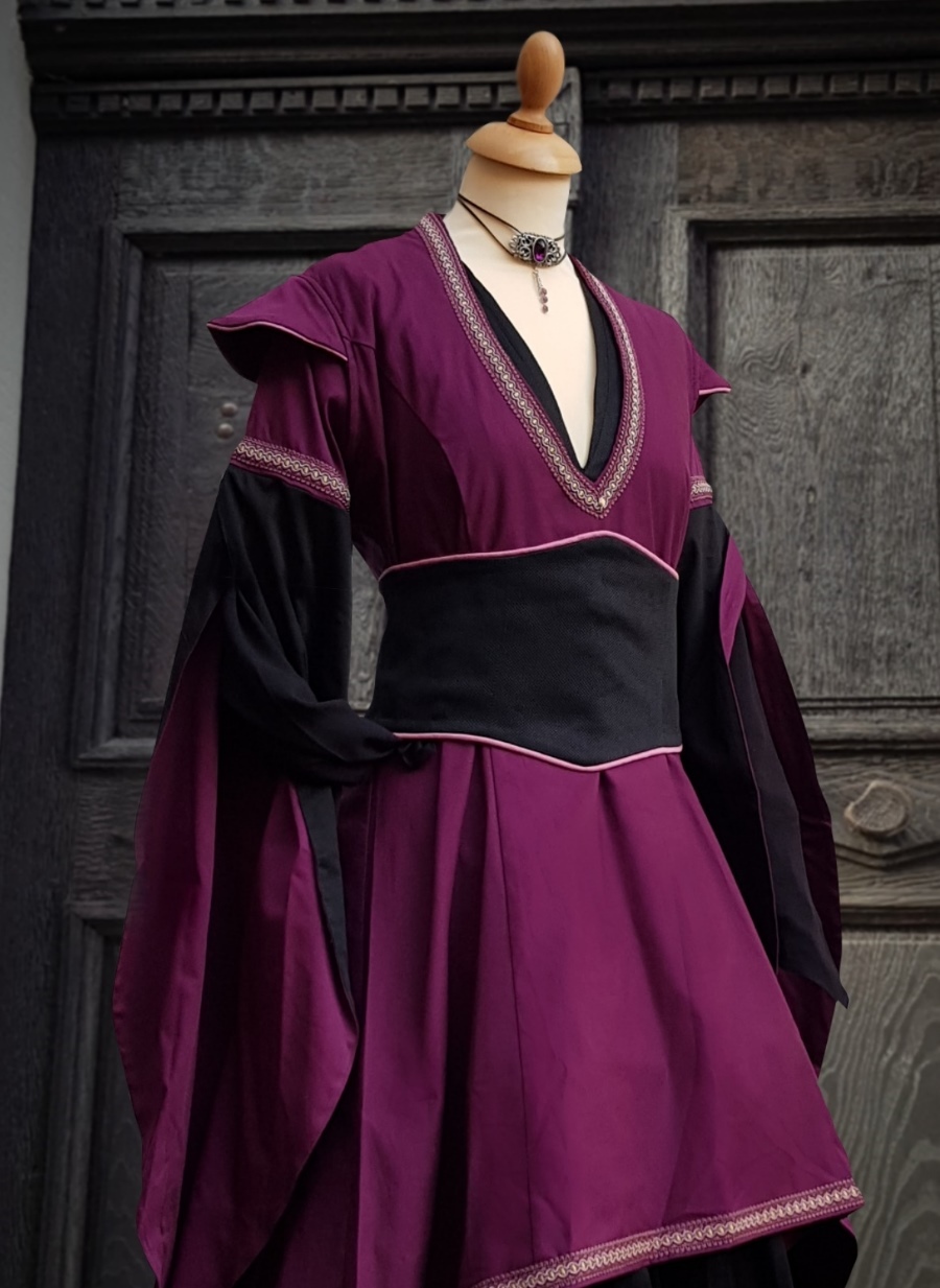 Bolero Oryssa schwarz-aubergine