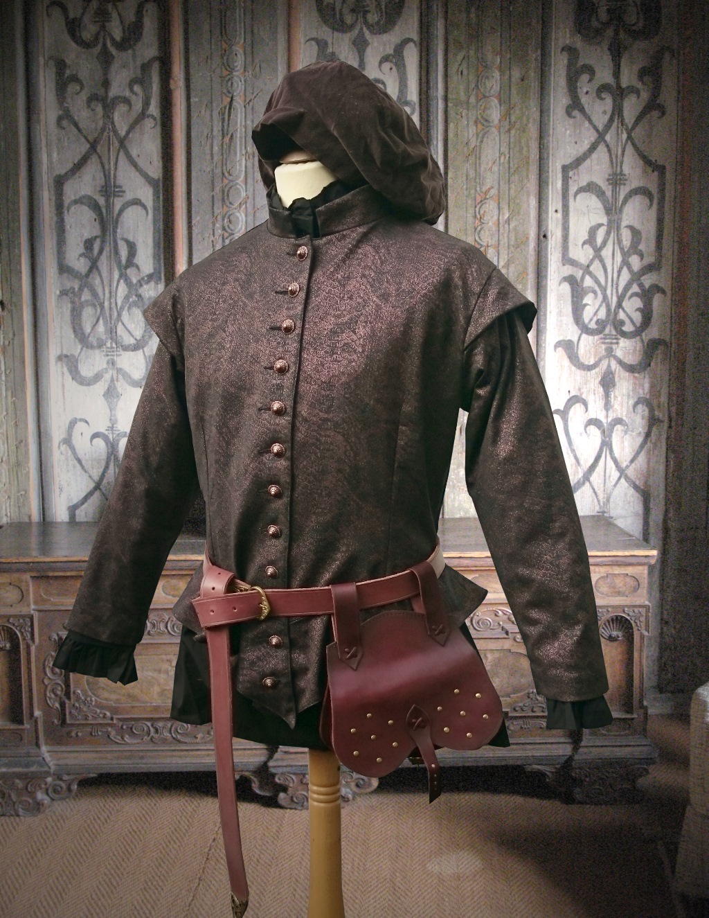 Renaissance Doublet Jacke Kupfer